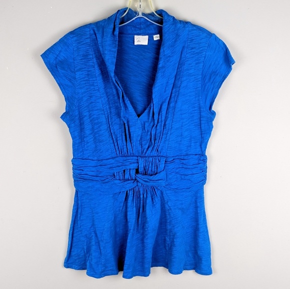Anthropologie | Blue Belted Blouse - H11 - Picture 1 of 5